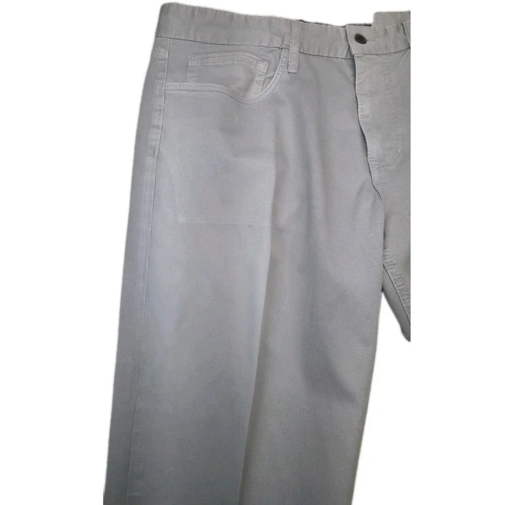 Joe's Jeans Men's Size 36 Light Gray Stretch Twill Pants Straight Five Pkt